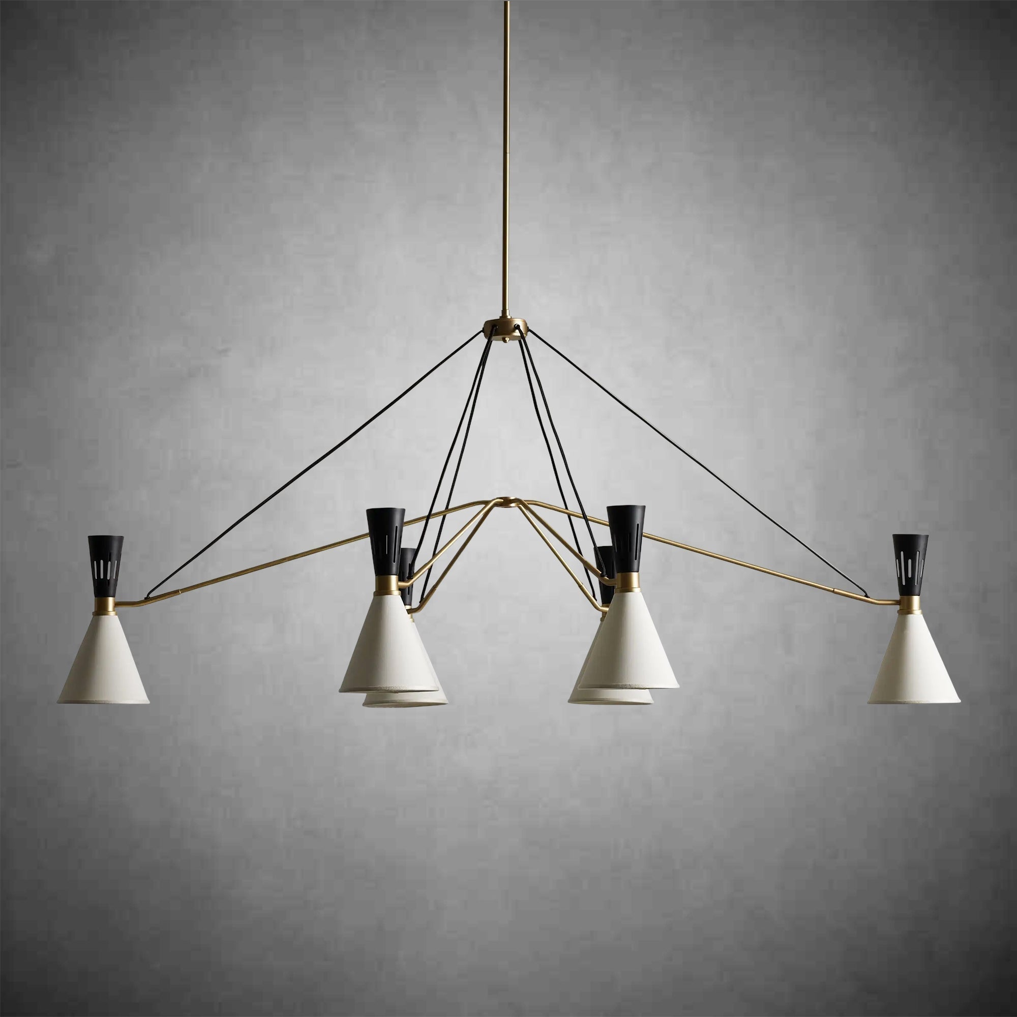 Ramsey 6 - Light Linear Chandelier - Cyran Lamps
