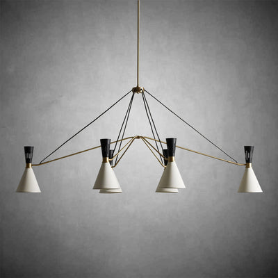 Ramsey 6 - Light Linear Chandelier - Cyran Lamps