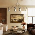 Ramsey 6 - Light Linear Chandelier - Cyran Lamps