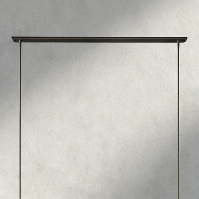 Ravay Linear Milk Glass Chandelier 59", 71" - Cyran Lamps