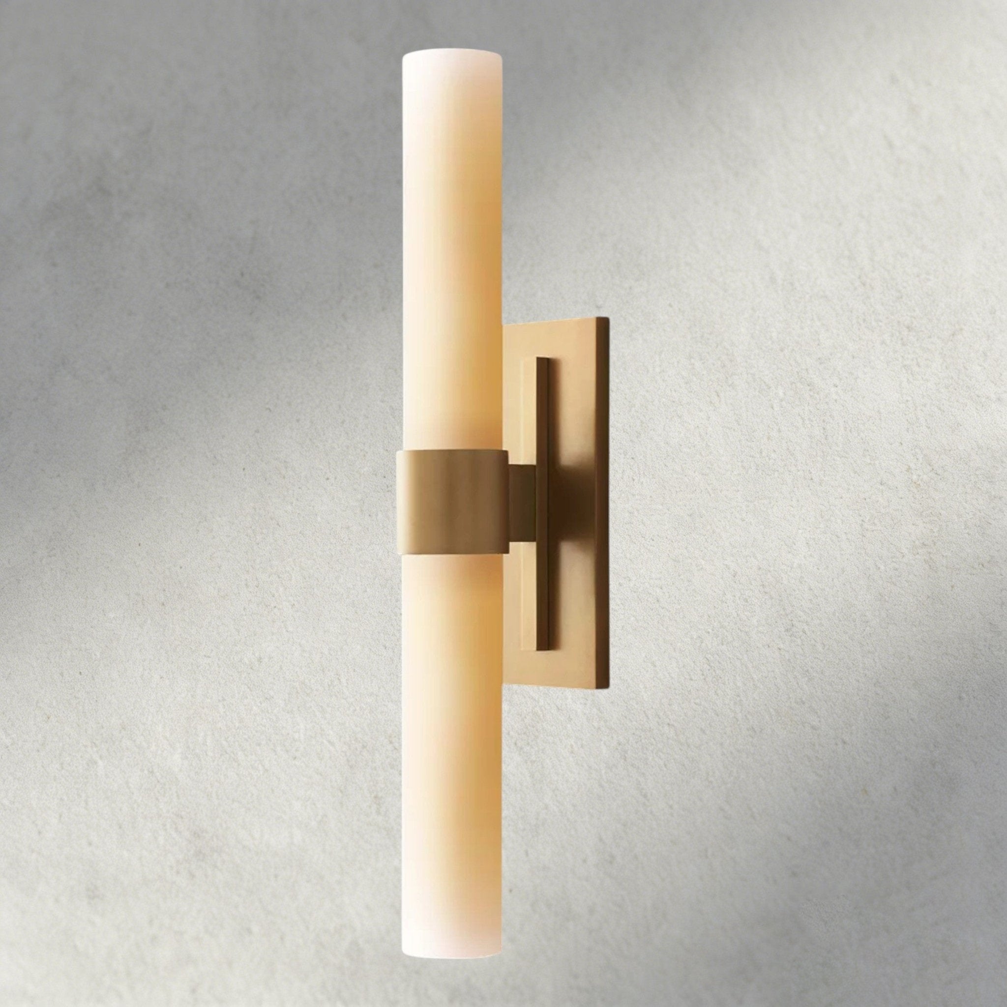 Ravay Milk Glass Linear Sconce - Cyran Lamps