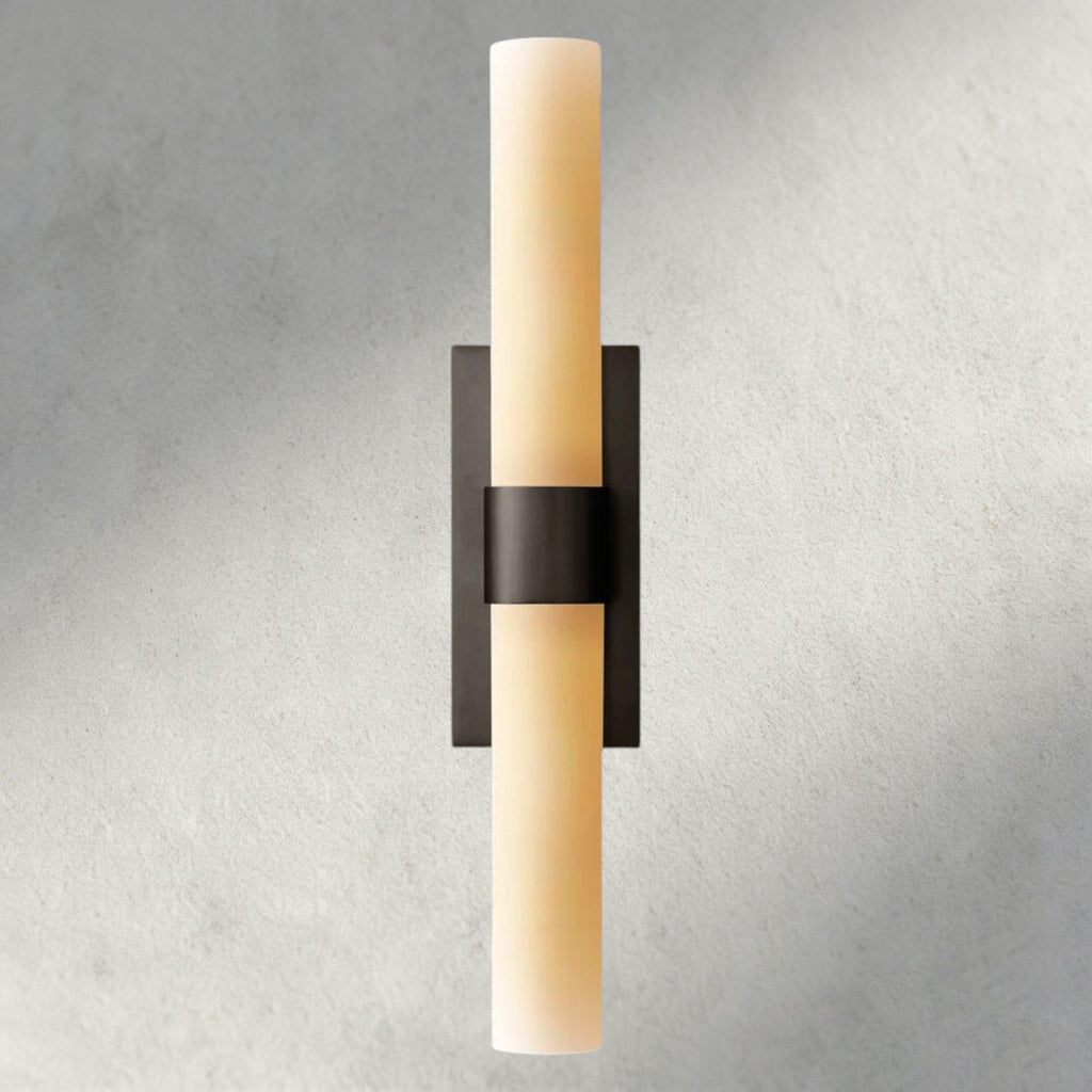 Ravay Milk Glass Linear Sconce - Cyran Lamps