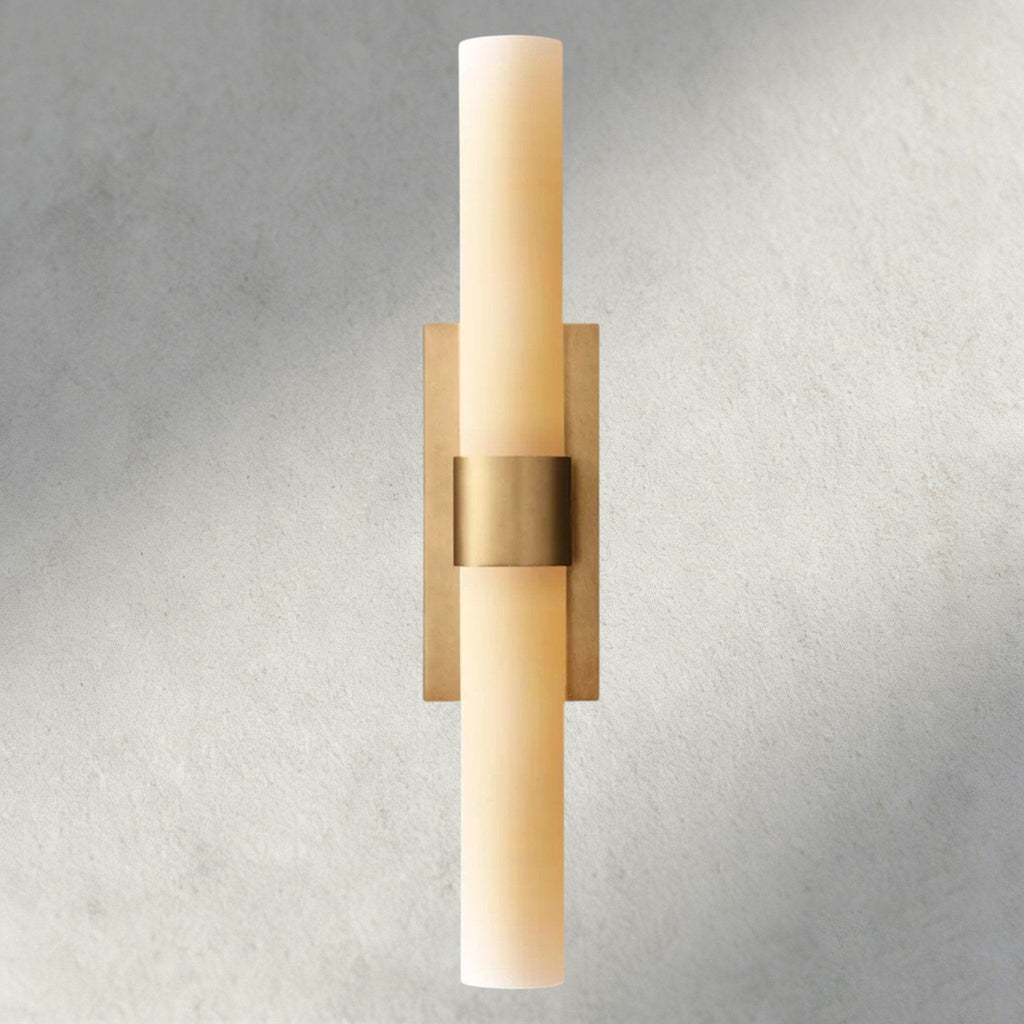 Ravay Milk Glass Linear Sconce - Cyran Lamps