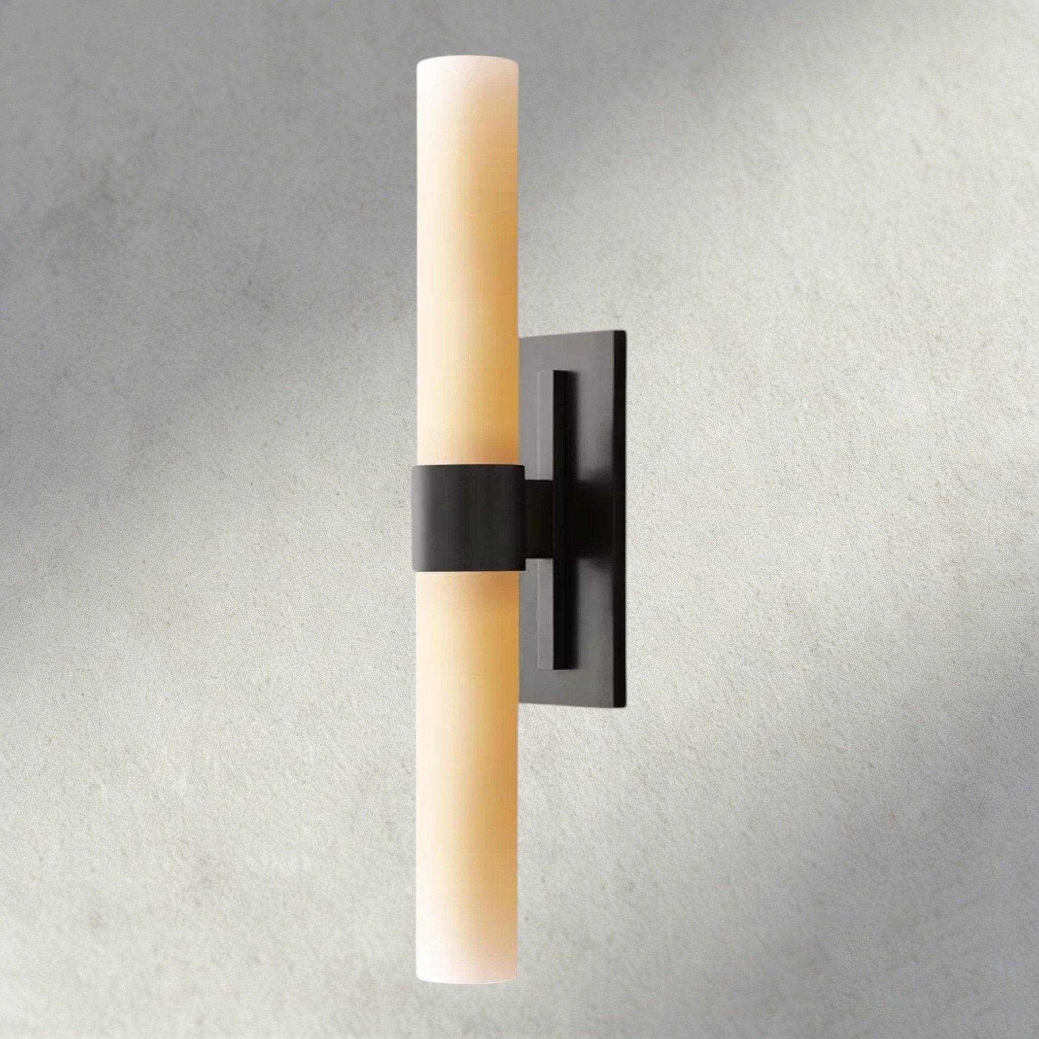 Ravay Milk Glass Linear Sconce - Cyran Lamps