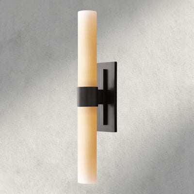 Ravay Milk Glass Linear Sconce - Cyran Lamps