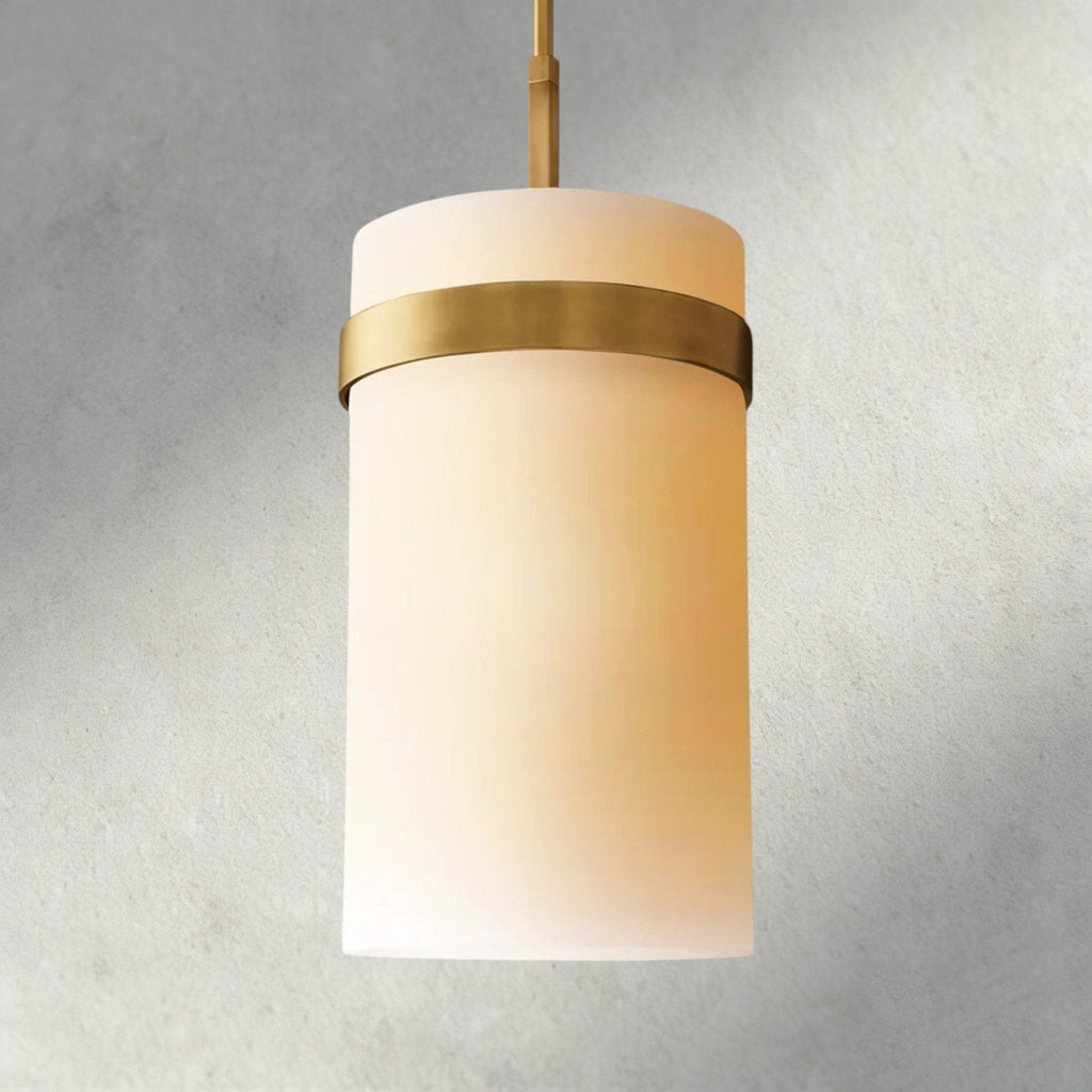 Ravay Milk Glass Pendant 5", 8", 10", 12" - Cyran Lamps