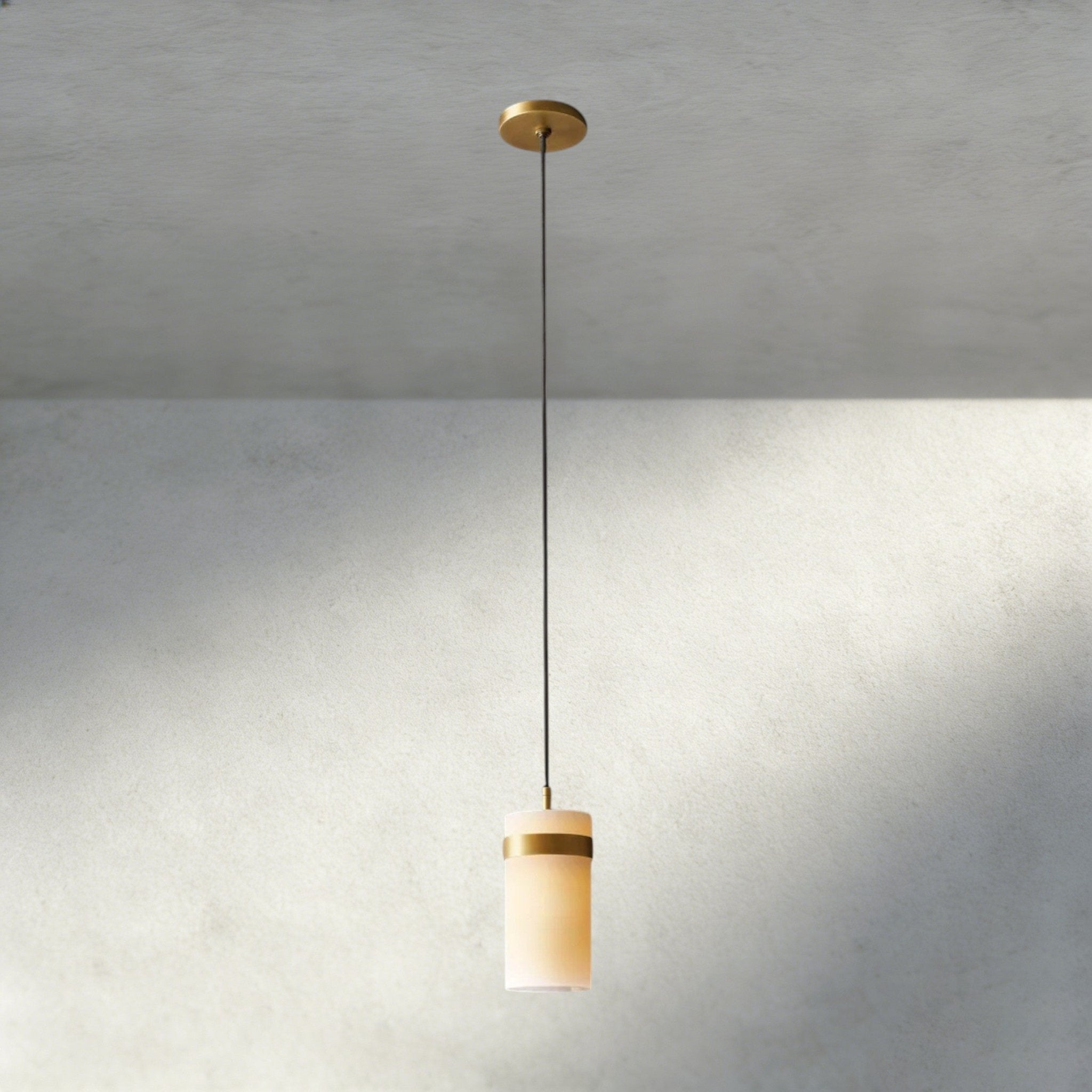 Ravay Milk Glass Pendant 5", 8", 10", 12" - Cyran Lamps
