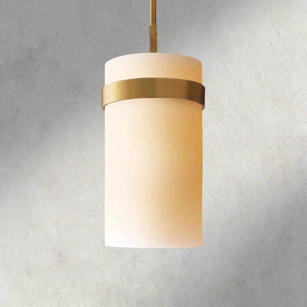 Ravay Milk Glass Pendant 5", 8", 10", 12" - Cyran Lamps