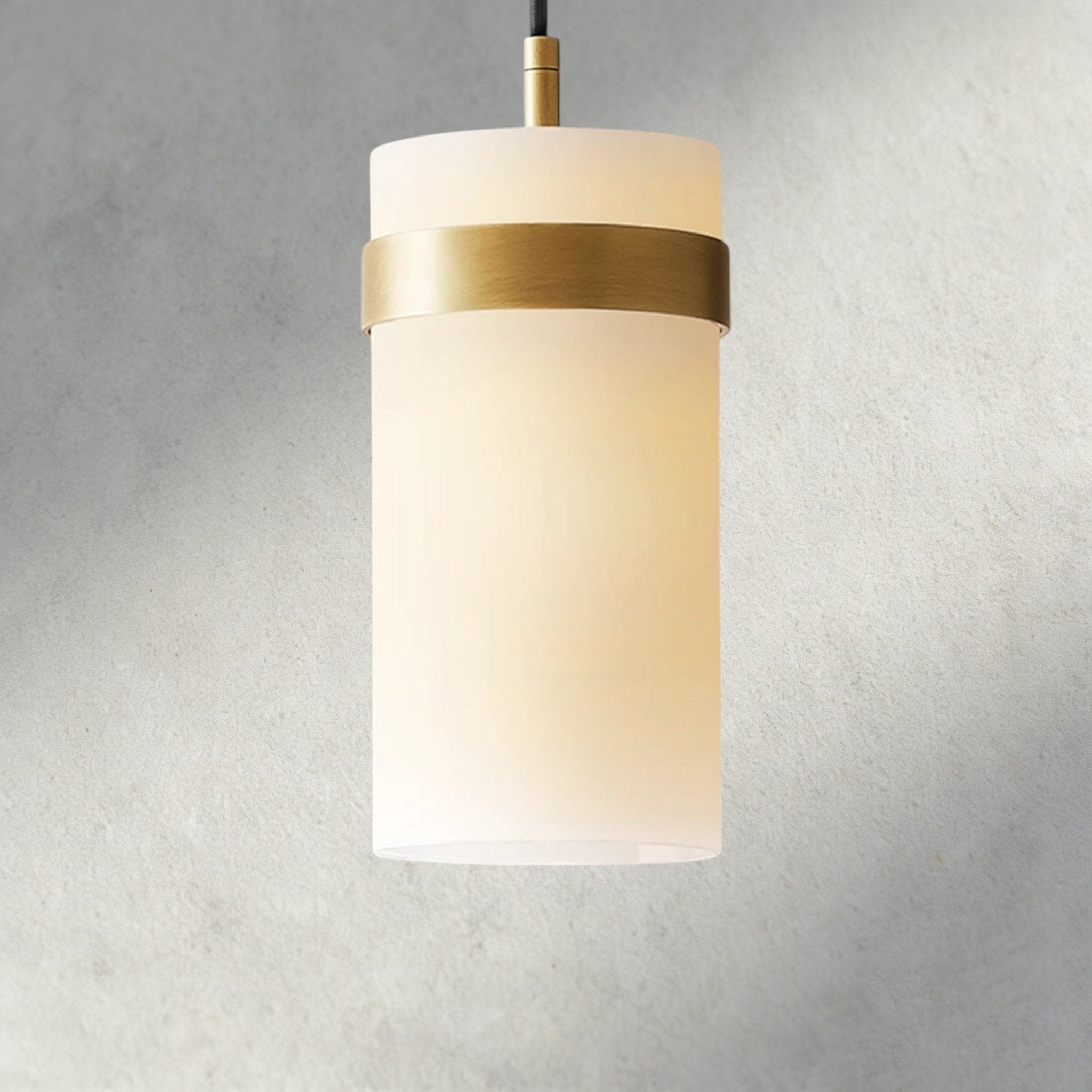Ravay Milk Glass Pendant 5", 8", 10", 12" - Cyran Lamps