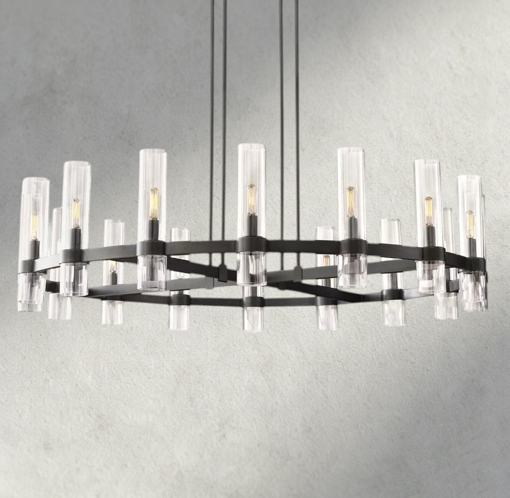 Ravay Round Chandelier 36", 48", 60" - Cyran Lamps