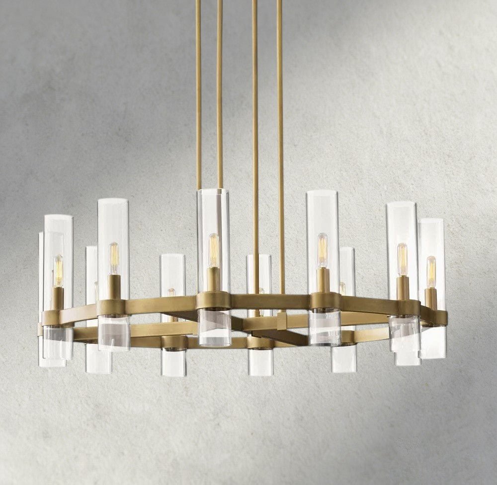 Ravay Round Chandelier 36", 48", 60" - Cyran Lamps