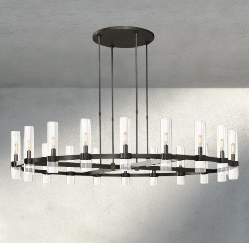 Ravay Round Chandelier 36", 48", 60" - Cyran Lamps