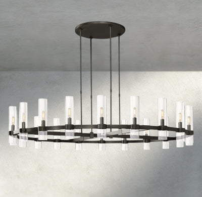 Ravay Round Chandelier 36", 48", 60" - Cyran Lamps
