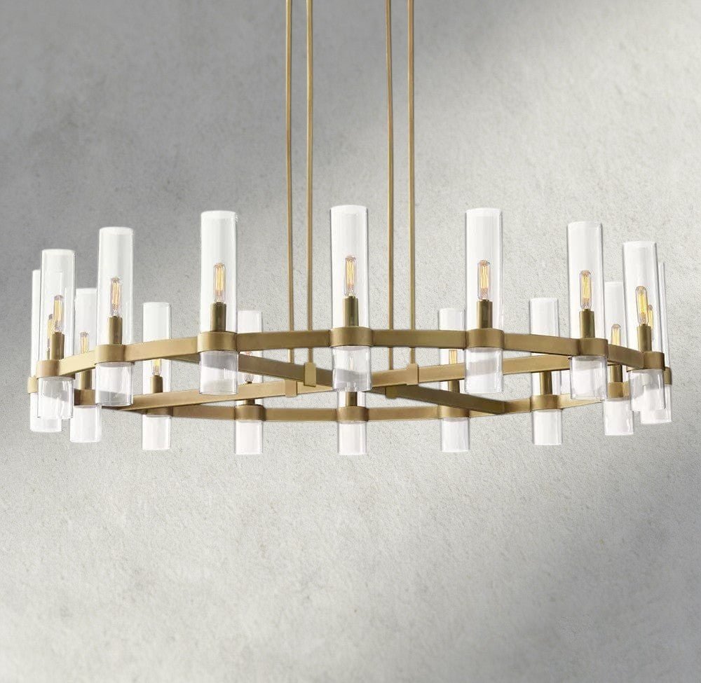 Ravay Round Chandelier 36", 48", 60" - Cyran Lamps