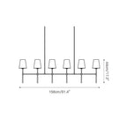 Rhodes Linear Chandelier - Cyran Lamps