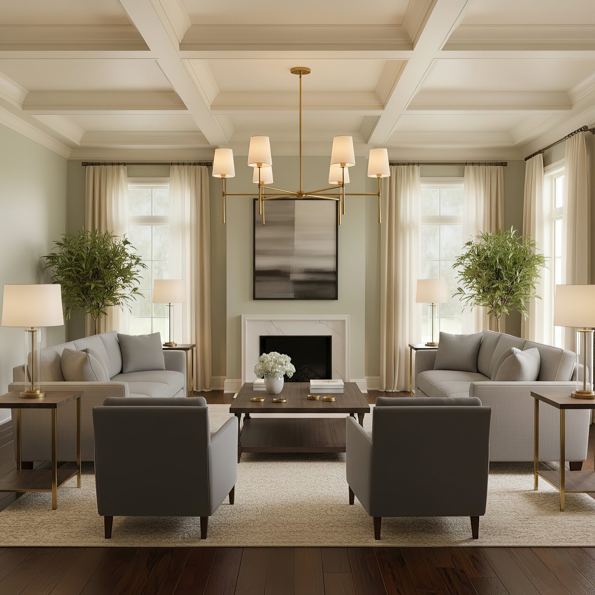 Rhodes Round Chandelier - Cyran Lamps