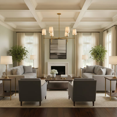 Rhodes Round Chandelier - Cyran Lamps