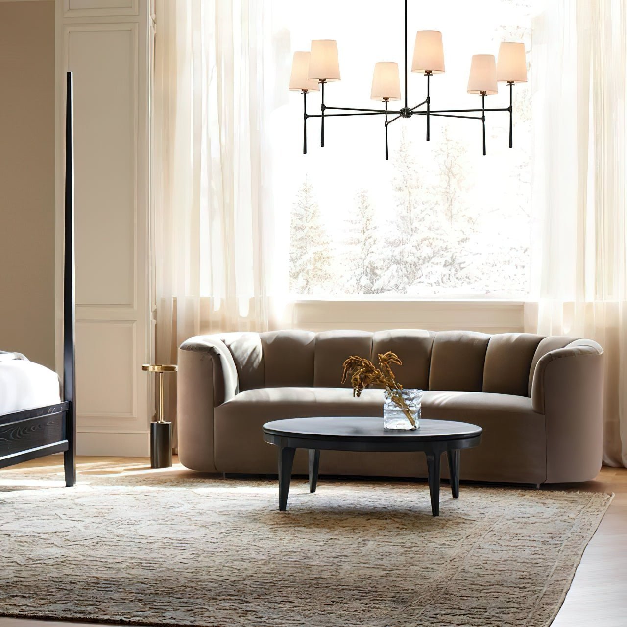 Rhodes Round Chandelier - Cyran Lamps