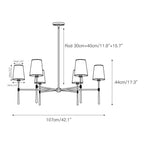 Rhodes Round Chandelier - Cyran Lamps