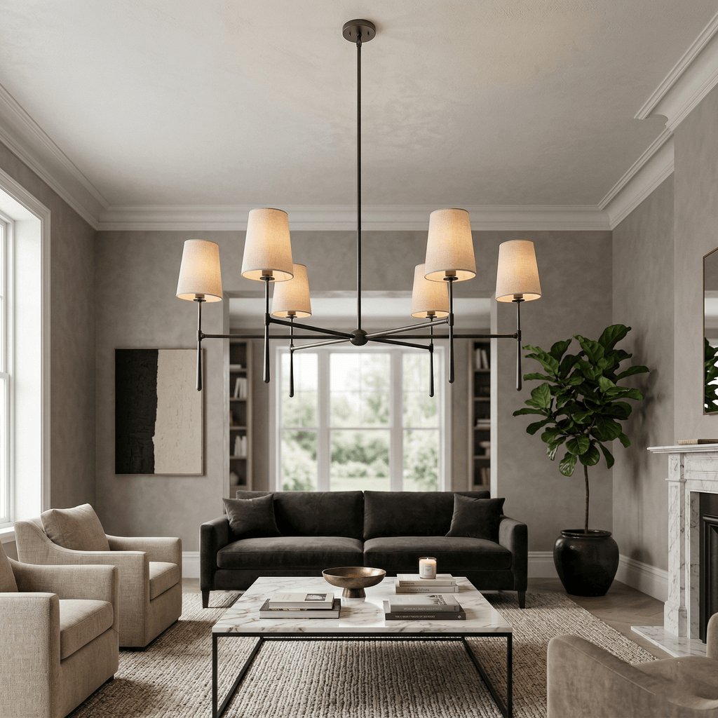Rhodes Round Chandelier - Cyran Lamps