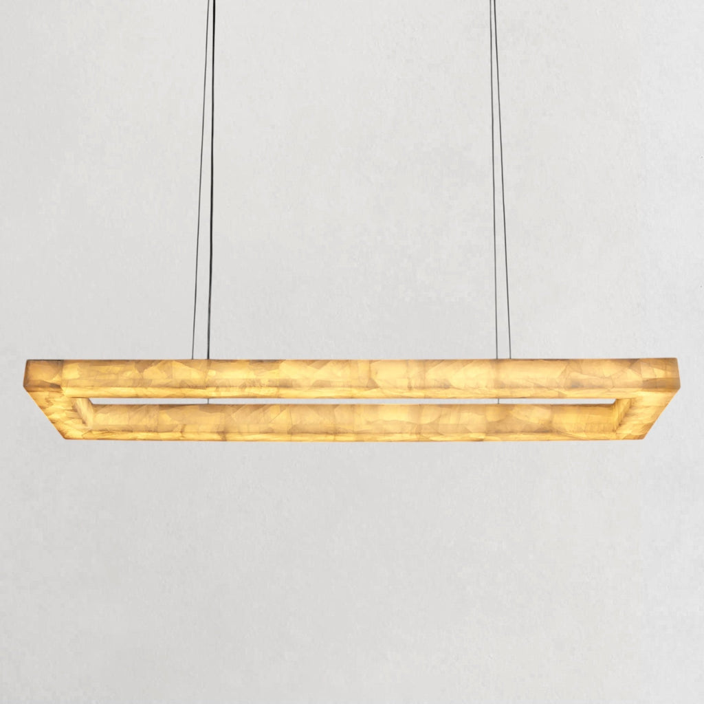 Rivaga Lueur Rectangular Chandelier - Cyran Lamps