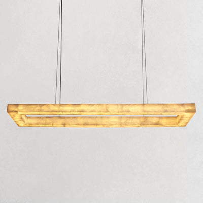 Rivaga Lueur Rectangular Chandelier - Cyran Lamps