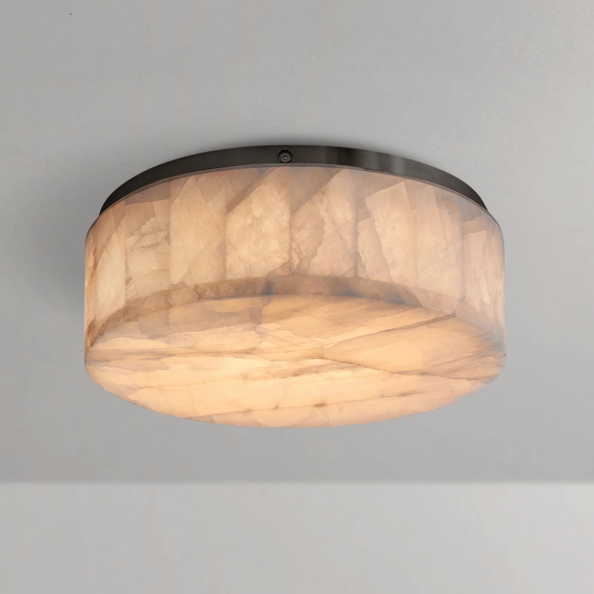 Rivaga Lueur Round Flushmount - Cyran Lamps