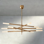 Roasi 10 - Light Mobile Etched Rod Chandelier - Cyran Lamps