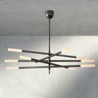 Roasi 10 - Light Mobile Etched Rod Chandelier - Cyran Lamps