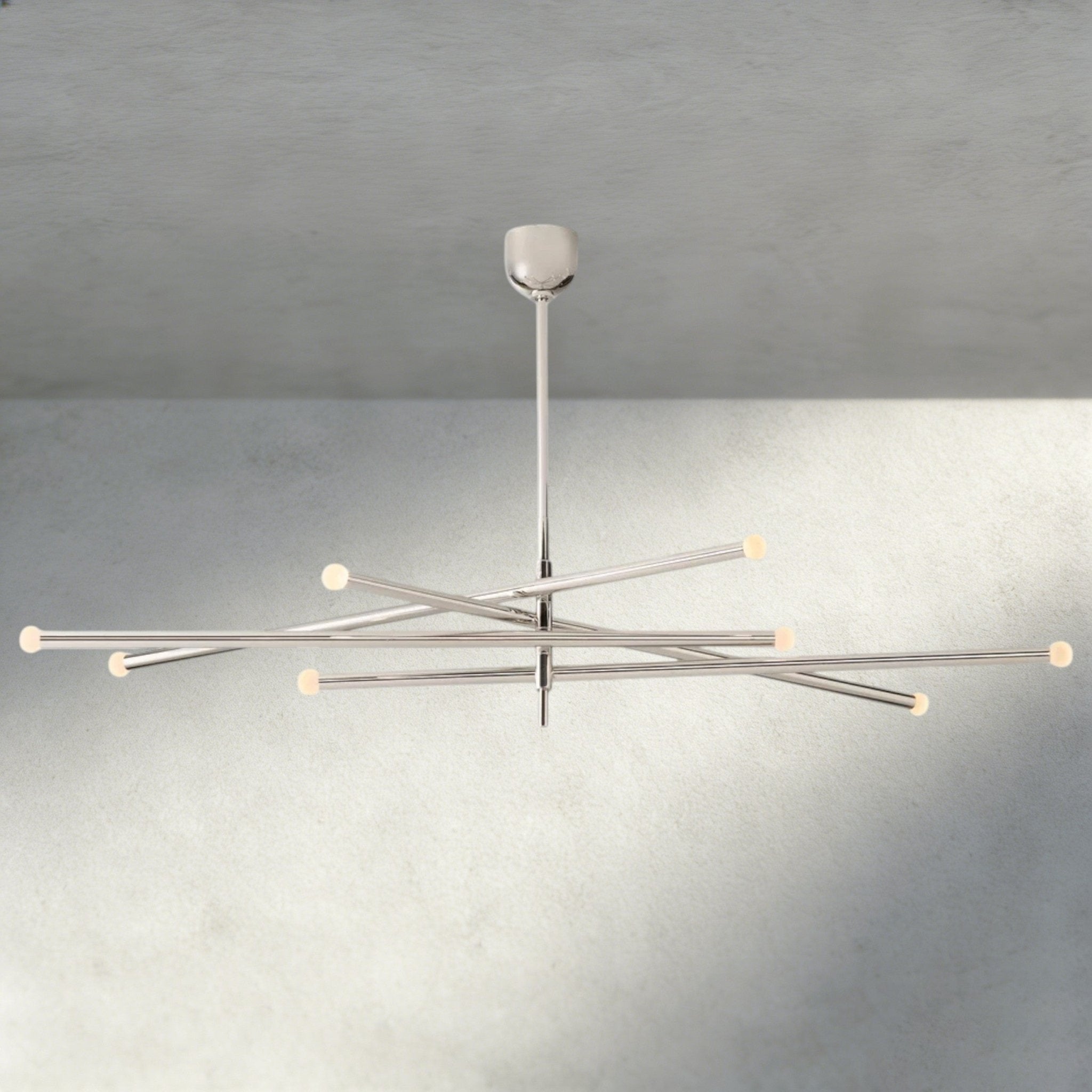 ROASI 8 - LIGHT MOBILE ORB CHANDELIER 53", 68" - Cyran Lamps