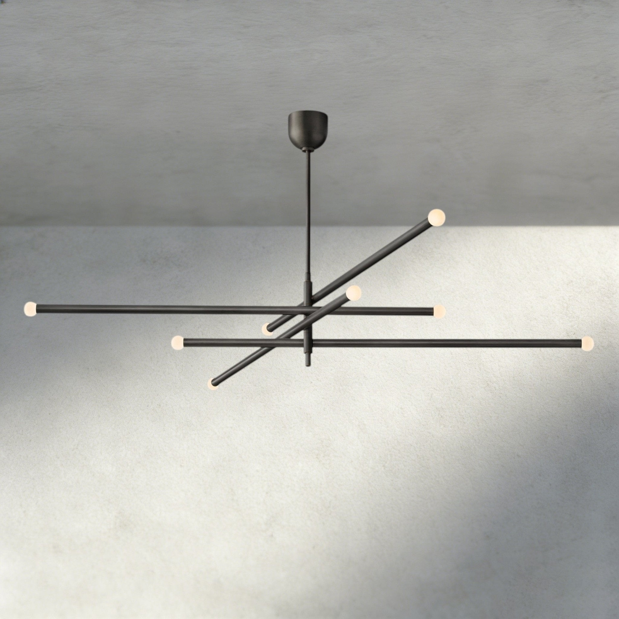 ROASI 8 - LIGHT MOBILE ORB CHANDELIER 53", 68" - Cyran Lamps