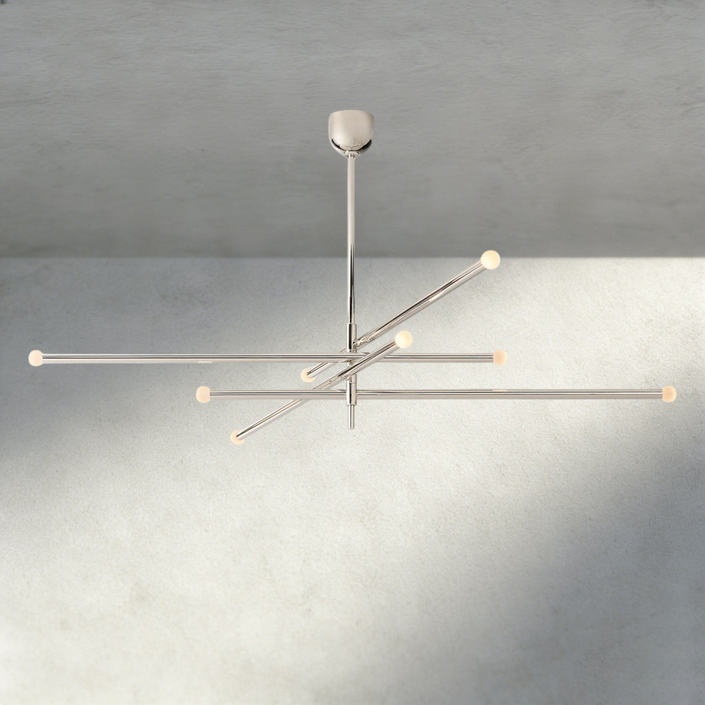 ROASI 8 - LIGHT MOBILE ORB CHANDELIER 53", 68" - Cyran Lamps