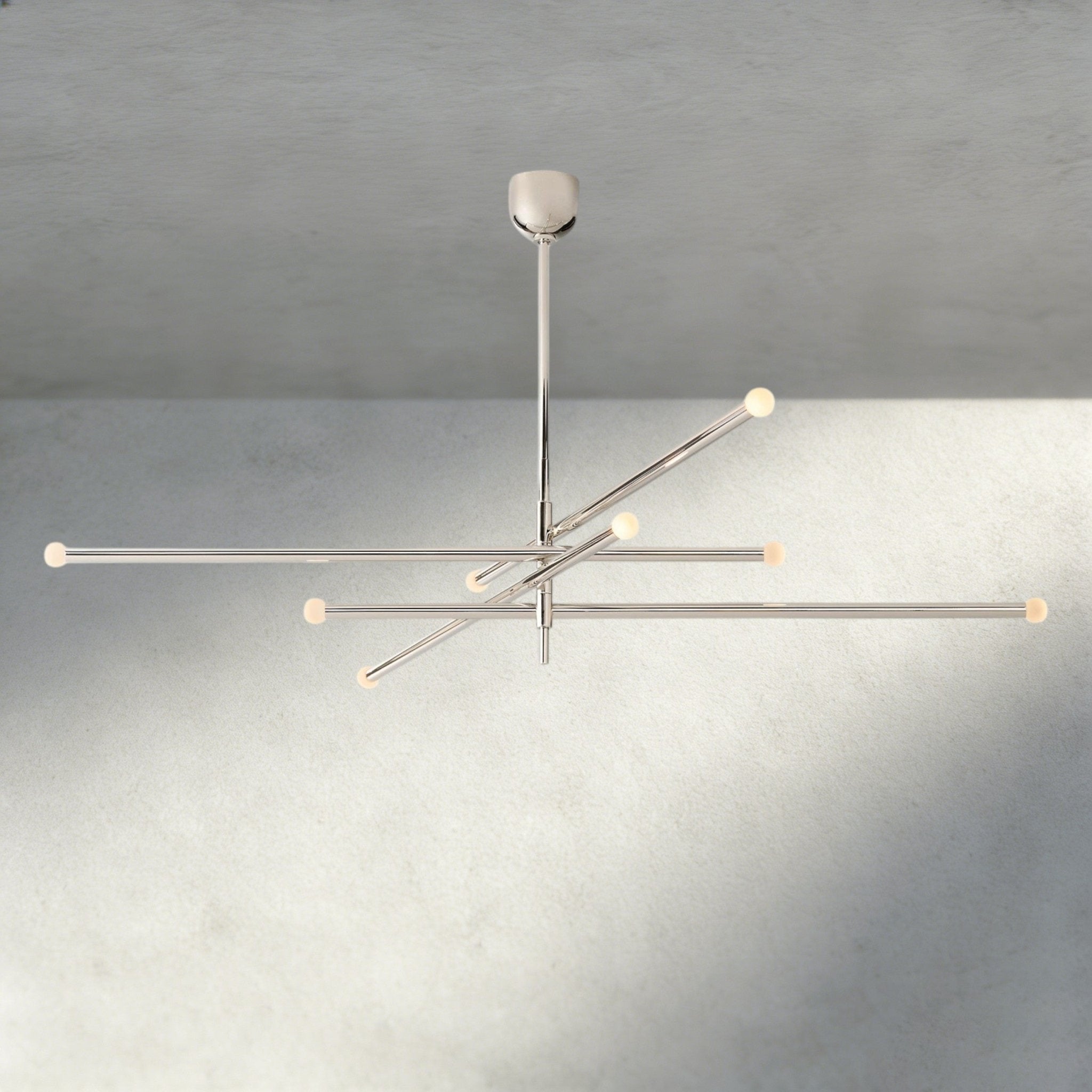 ROASI 8 - LIGHT MOBILE ORB CHANDELIER 53", 68" - Cyran Lamps