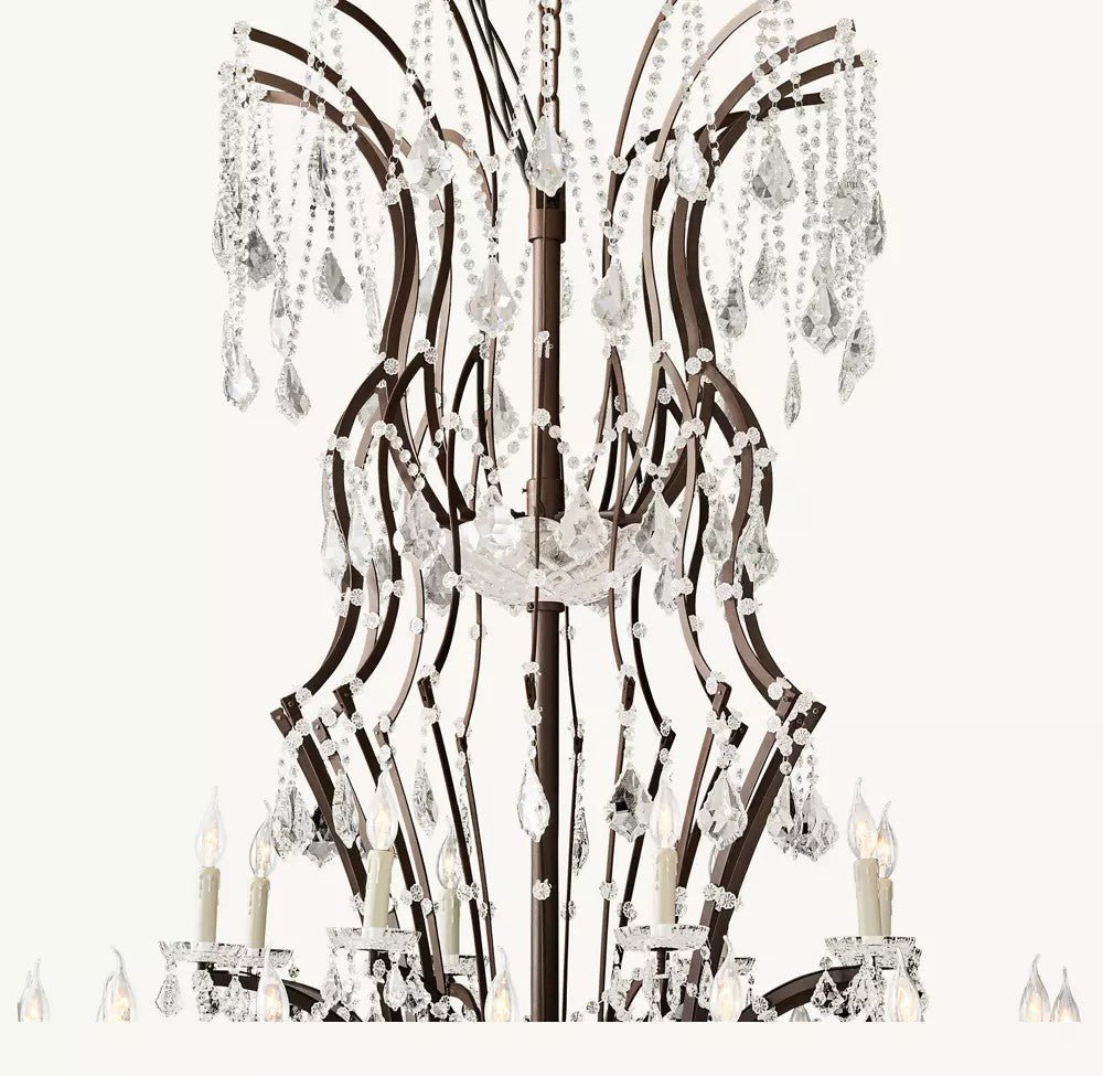 Rococo Revival Crystal Round Chandelier 101" - Cyran Lamps