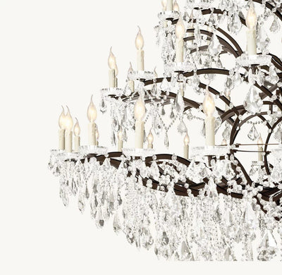 Rococo Revival Crystal Round Chandelier 101" - Cyran Lamps