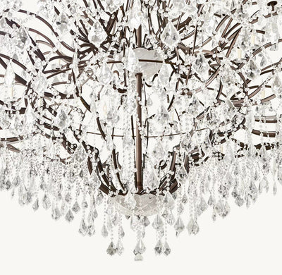 Rococo Revival Crystal Round Chandelier 101" - Cyran Lamps