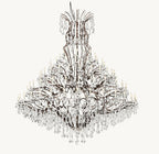 Rococo Revival Crystal Round Chandelier 101" - Cyran Lamps