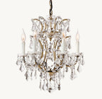 Rococo Revival Crystal Round Chandelier 18" - Cyran Lamps
