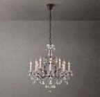 Rococo Revival Crystal Round Chandelier 28" - Cyran Lamps