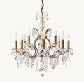 Rococo Revival Crystal Round Chandelier 28" - Cyran Lamps