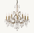 Rococo Revival Crystal Round Chandelier 28" - Cyran Lamps