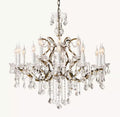 Rococo Revival Crystal Round Chandelier 33" - Cyran Lamps