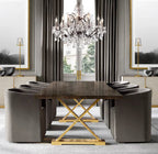 Rococo Revival Crystal Round Chandelier 40" - Cyran Lamps