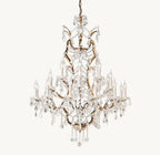 Rococo Revival Crystal Round Chandelier 40" - Cyran Lamps