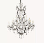 Rococo Revival Crystal Round Chandelier 40" - Cyran Lamps