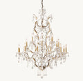 Rococo Revival Crystal Round Chandelier 40" - Cyran Lamps