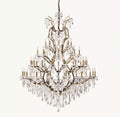 Rococo Revival Crystal Round Chandelier 60" - Cyran Lamps