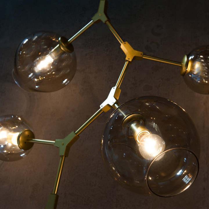 Covington Drop Globe Branching Bubble Chandelier 38''