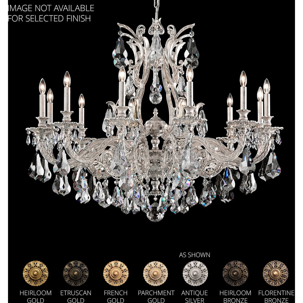 Saphie 12 Light Chandelier Heirloom Bronze Heritage - Cyran Lamps