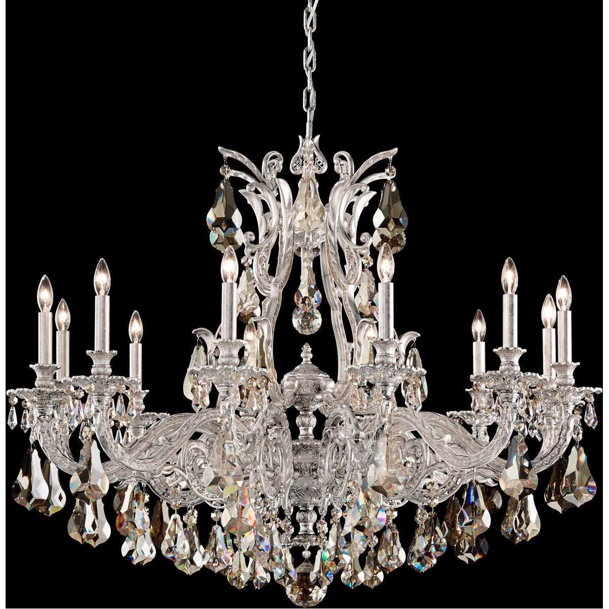 Saphie 12 Light Chandelier Heirloom Bronze Heritage - Cyran Lamps